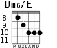 Dm6/E para guitarra - versión 8