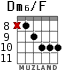 Dm6/F para guitarra - versión 7