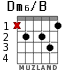 Dm6/B para guitarra - versión 2