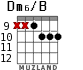 Dm6/B para guitarra - versión 9