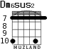 Dm6sus2 para guitarra - versión 5