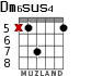 Dm6sus4 para guitarra - versión 4