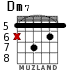 Dm7 para guitarra - versión 3