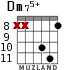 Dm75+ para guitarra - versión 7