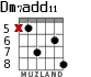 Dm7add11 para guitarra - versión 2