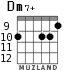 Dm7+ para guitarra - versión 5