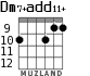 Dm7+add11+ para guitarra - versión 3