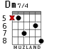 Dm7/4 para guitarra - versión 2