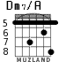 Dm7/A para guitarra - versión 4