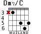 Dm7/C para guitarra - versión 3