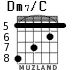 Dm7/C para guitarra - versión 6
