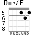 Dm7/E para guitarra - versión 2