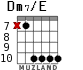 Dm7/E para guitarra - versión 4