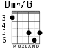 Dm7/G para guitarra - versión 3