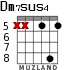 Dm7sus4 para guitarra - versión 5