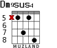Dm9sus4 para guitarra - versión 2