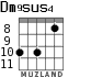 Dm9sus4 para guitarra - versión 5