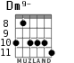 Dm9- para guitarra - versión 2