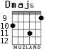 Dmaj6 para guitarra - versión 4