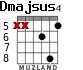 Dmajsus4 para guitarra - versión 3