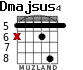 Dmajsus4 para guitarra - versión 4