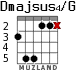 Dmajsus4/G para guitarra - versión 3