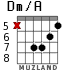 Dm/A para guitarra - versión 3