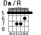 Dm/A para guitarra - versión 4