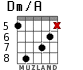 Dm/A para guitarra - versión 5