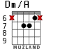 Dm/A para guitarra - versión 6