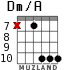 Dm/A para guitarra - versión 7
