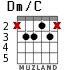 Dm/C para guitarra - versión 2