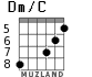 Dm/C para guitarra - versión 3