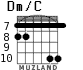 Dm/C para guitarra - versión 4