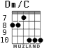 Dm/C para guitarra - versión 5