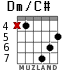 Dm/C# para guitarra - versión 3