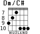 Dm/C# para guitarra - versión 5