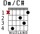 Dm/C# para guitarra