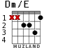 Dm/E para guitarra - versión 2