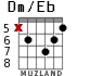 Dm/Eb para guitarra - versión 2