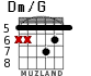 Dm/G para guitarra - versión 4