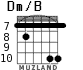 Dm/B para guitarra - versión 4