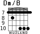 Dm/B para guitarra - versión 5