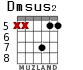 Dmsus2 para guitarra - versión 4