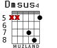 Dmsus4 para guitarra - versión 5