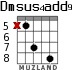 Dmsus4add9 para guitarra - versión 5