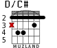 D/C# para guitarra - versión 2