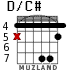 D/C# para guitarra - versión 3