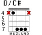 D/C# para guitarra - versión 4