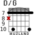 D/G para guitarra - versión 4